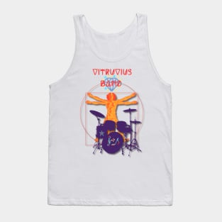 Rock band Vitruvius man play  battery Tank Top